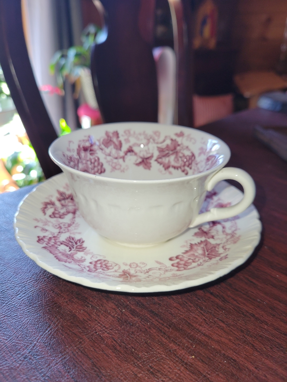 Old Vine Purple by Wedgwood Cup & Saucer Set